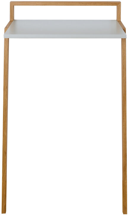 Stehpult »buckowski« mit minimalistischem Design. Oberseite in Weiß, Gestell aus Holz in hellem Farbton. Geeignet für Home Office oder kleine Räume.