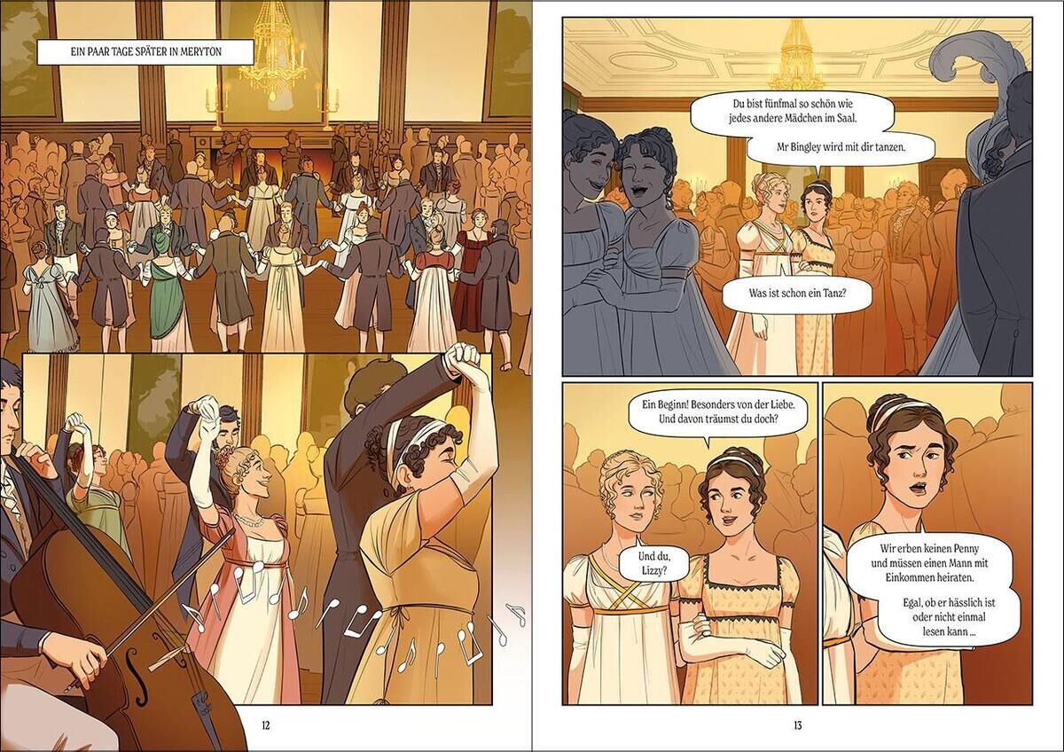 Innenansicht zu Austen, J: Stolz und Vorurteil/Graphic Novel nach Jane Aust