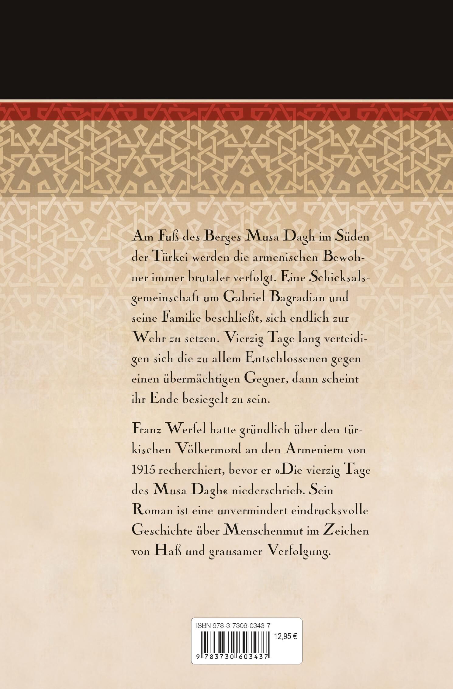 Innenansicht zu Werfel, F: vierzig Tage des Musa Dagh