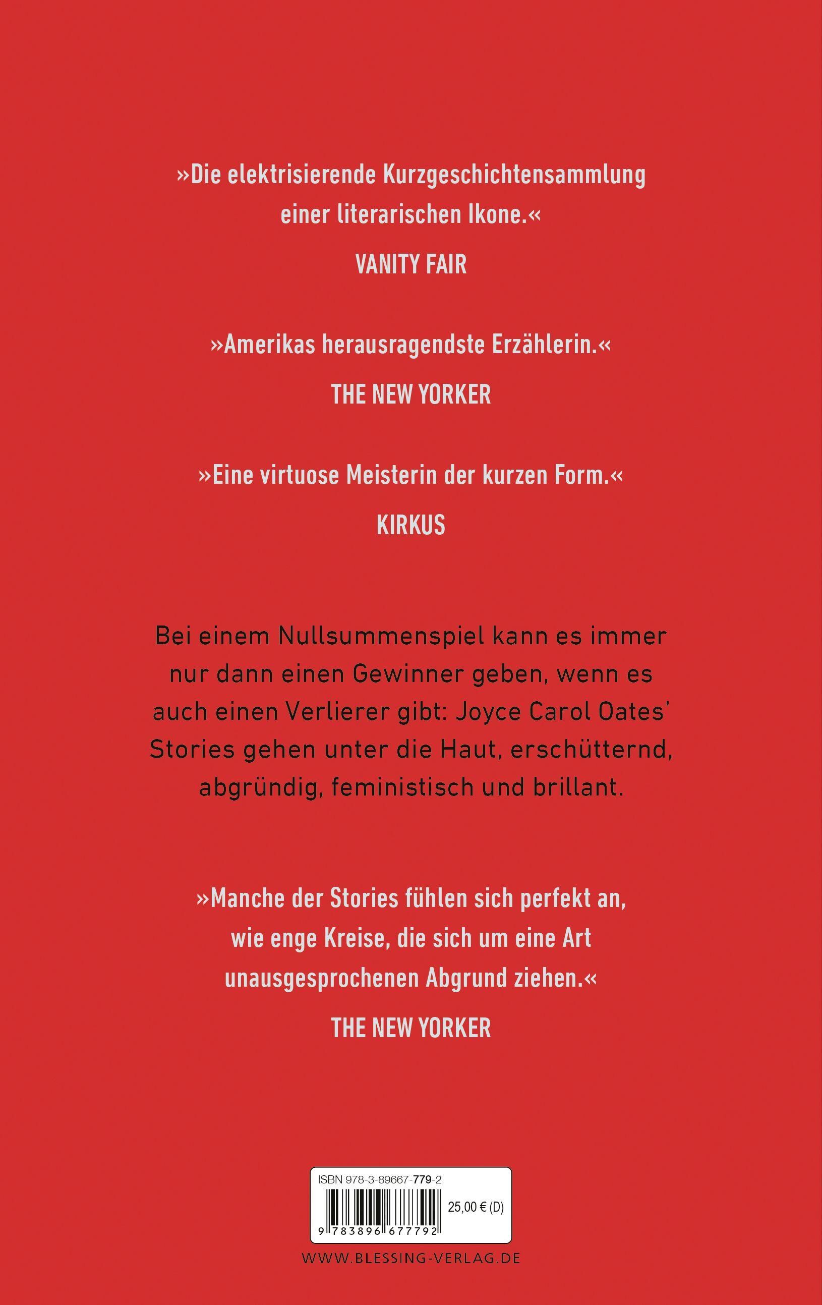 Innenansicht zu Oates, J: Nullsumme