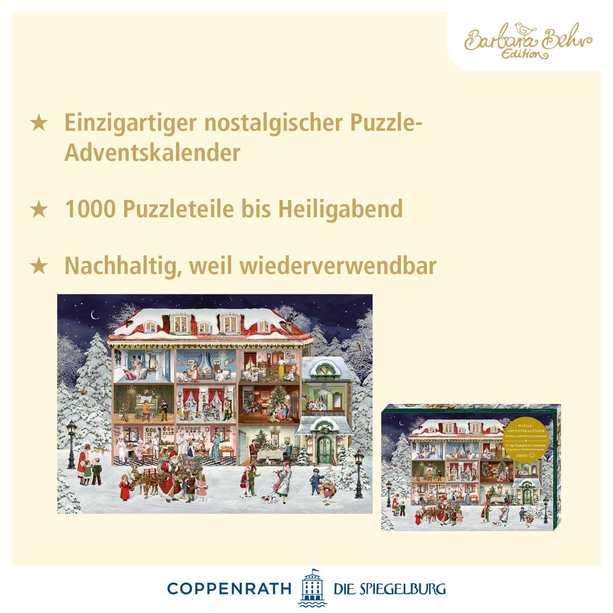 Innenansicht zu Puzzle-Adventskalender - Unser wunderbares Weihnachtshaus