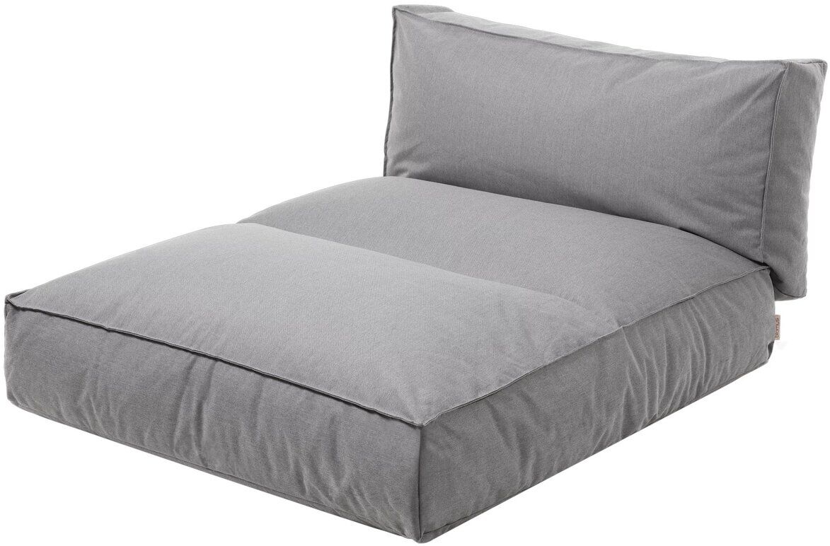 Outdoor-Bett »STAY« in Grau, 120 x 190 cm, mit modularer und minimalistischer Gestaltung, geeignet für den Einsatz im Garten oder auf der Terrasse.