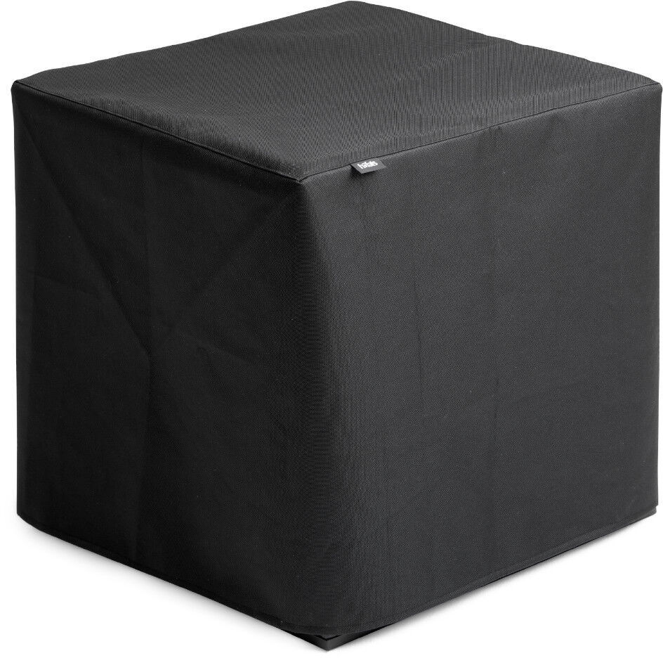 Schwarz quadratische Abdeckhaube für Gartenmöbel mit einer glatten, strapazierfähigen Oberfläche. Geeignet zum Schutz vor Witterungseinflüssen und Staub.