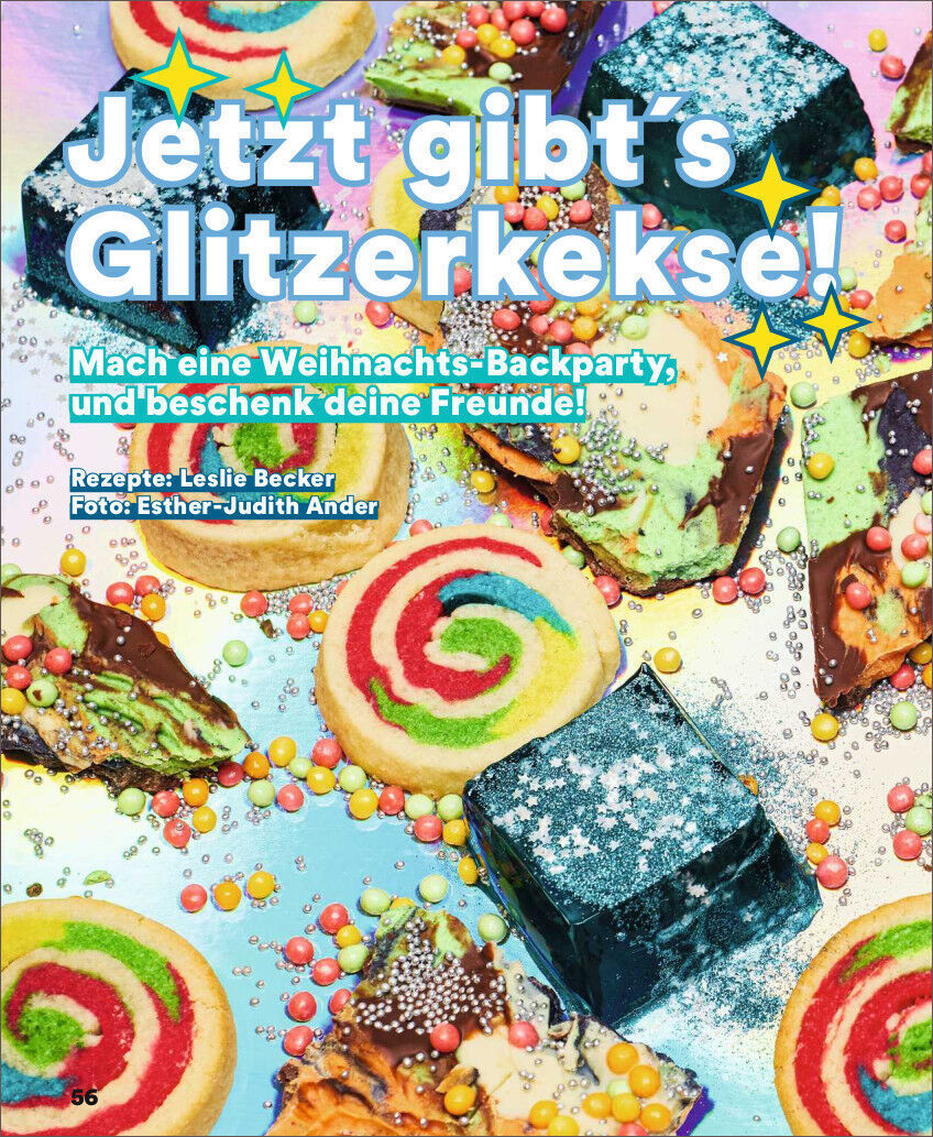 Ein buntes Magazin-Cover mit dem Titel "ZEIT LEO 8/21 Geh auf Zeitreise!". Verschiedene leuchtende Farben und Muster sind auf dem Cover sichtbar, was ein Gefühl von Spaß und Abenteuer vermittelt. Perfekt für Kinder, die sich für aufregende Geschichten und Lerninhalte interessieren.
