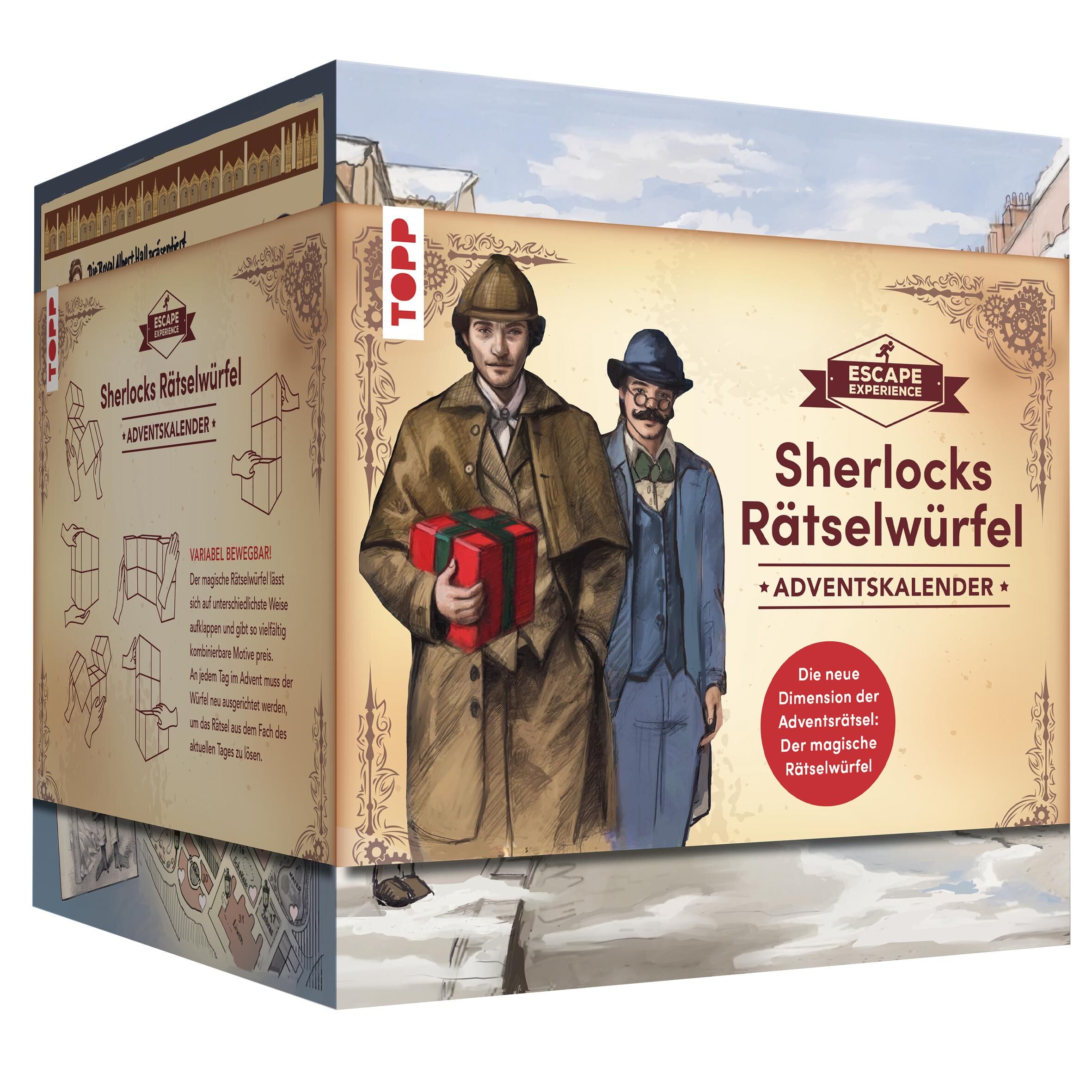 Cover Escape Experience Adventskalender - Der magische Rätselwürfel: Sherlock Holmes und das mysteriöse Geschenk