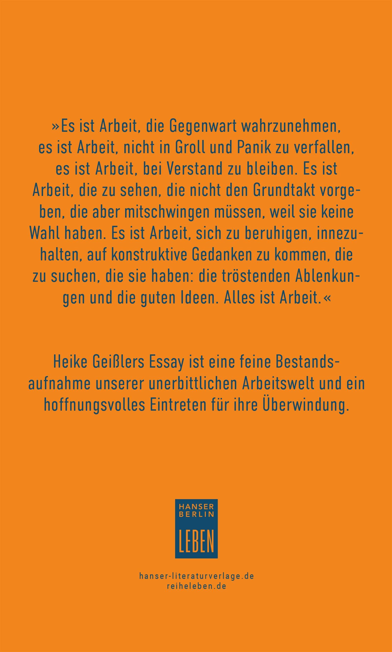Innenansicht zu Geißler, H: Arbeiten