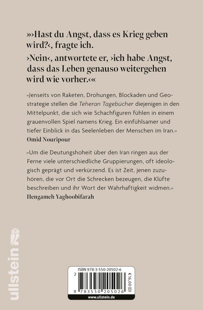 Rückansicht - Nik-Andish, R: Teheran Tagebücher