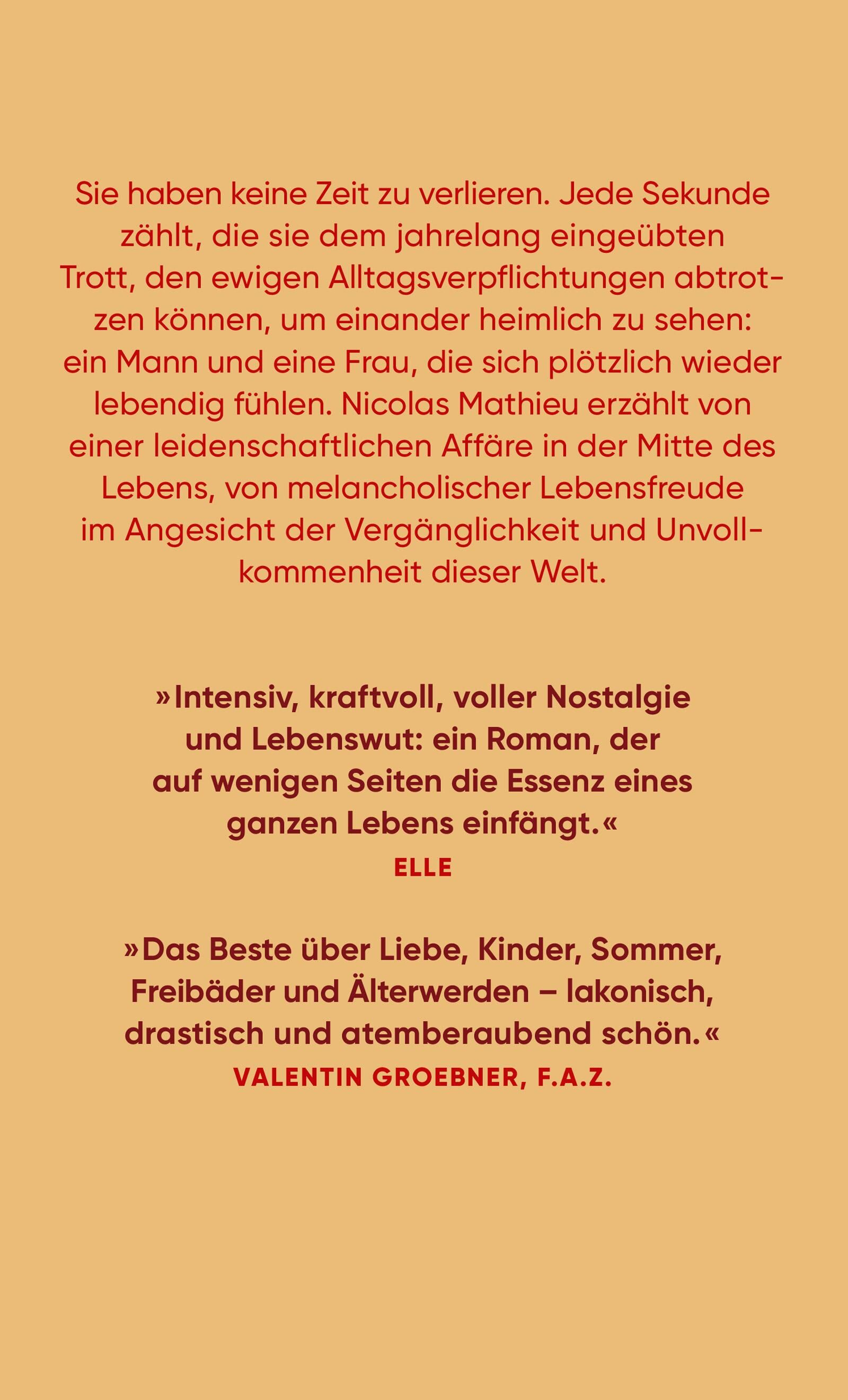 Innenansicht zu Mathieu, N: Jede Sekunde
