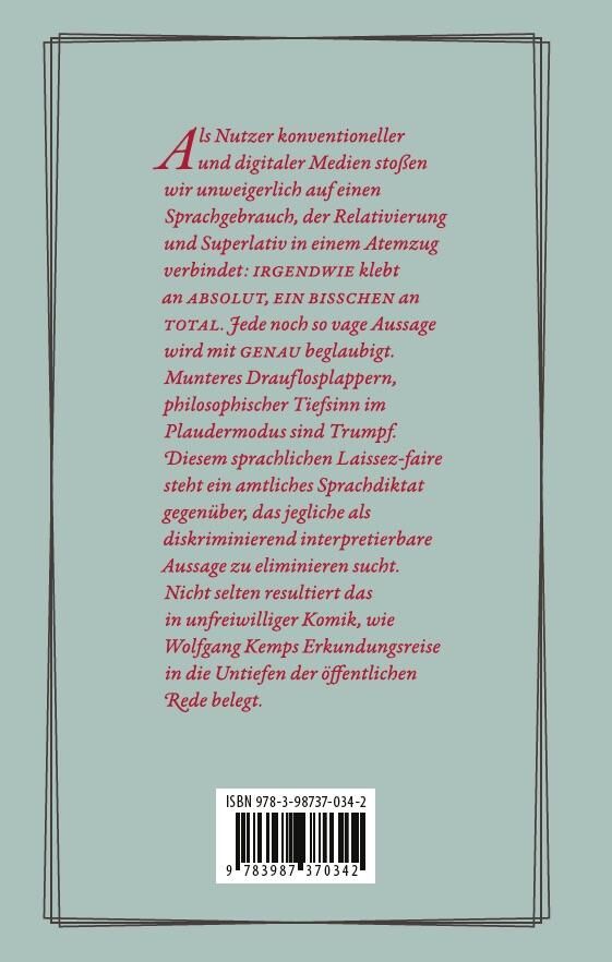 Rückansicht - Kemp, W: Irgendwie so total spannend