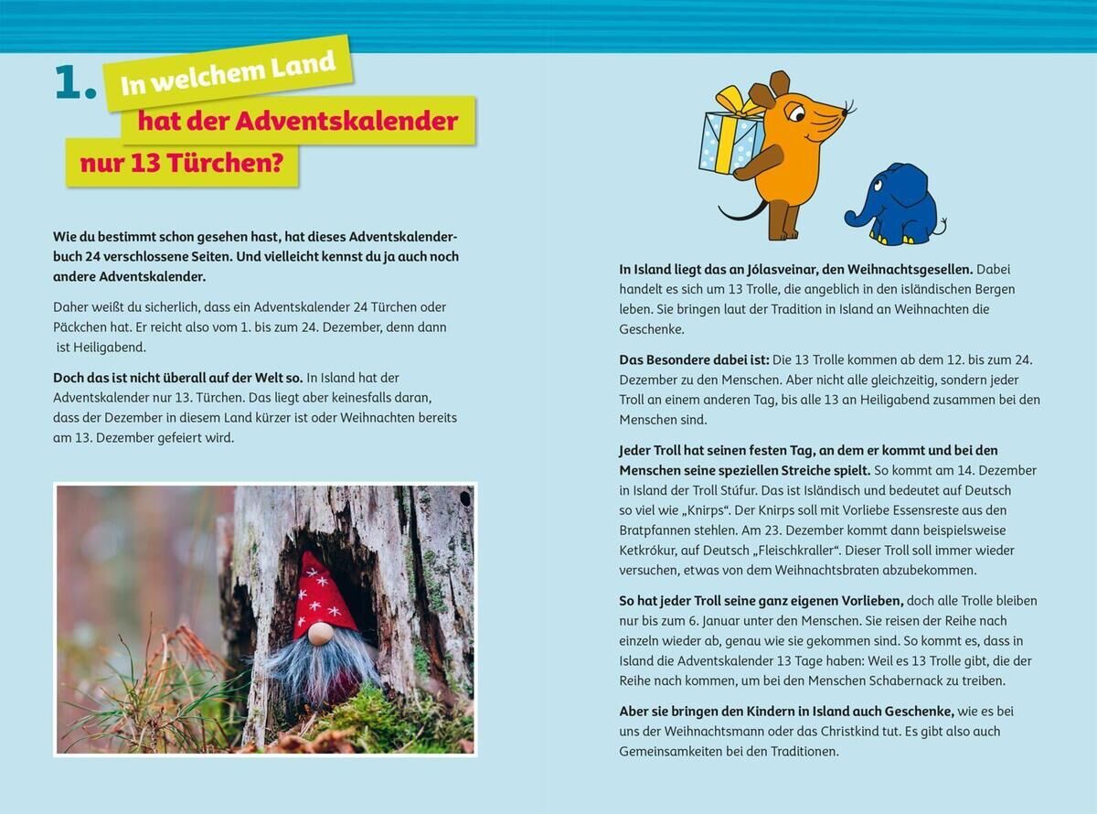 Innenansicht zu Frag doch mal ... die Maus: Der Adventskalender 2026