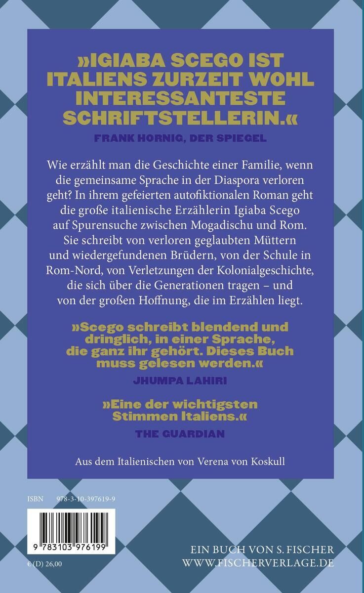 Rückansicht - Scego, I: Kassandra in Mogadischu