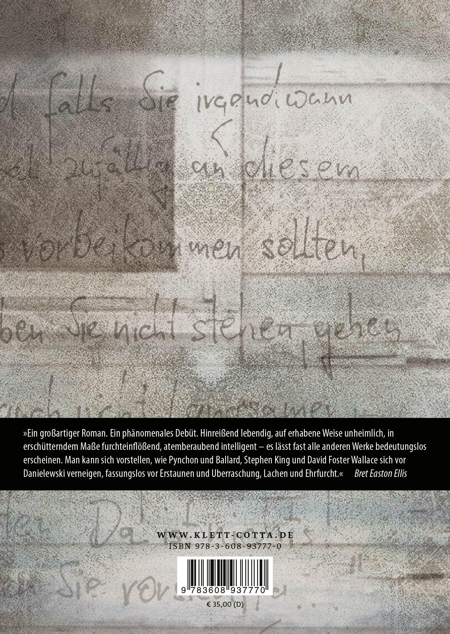 Rückansicht - Danielewski, M: Haus