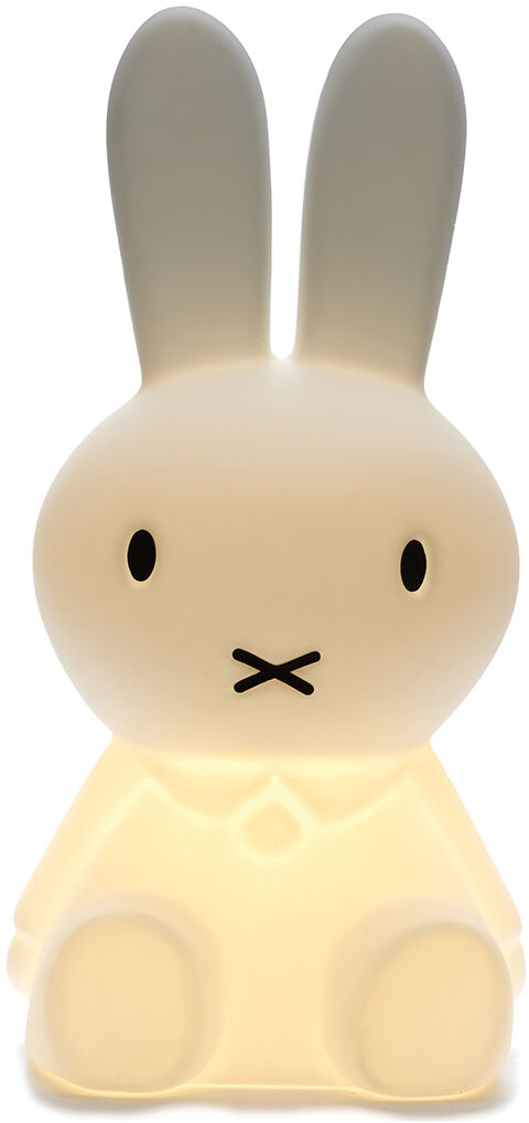 Kinderlicht »Miffy XL«: Eine große Lampe in Form des bekannten Cartoon-Hasen Miffy, die ein warmes, gelbes Licht ausstrahlt. Geeignet als Nachtlicht für Kinderzimmer.