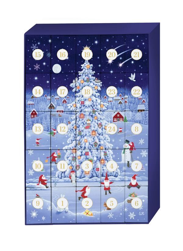 Innenansicht zu Puzzle-Adventskalender 'Tomtes Weihnachtszauber'