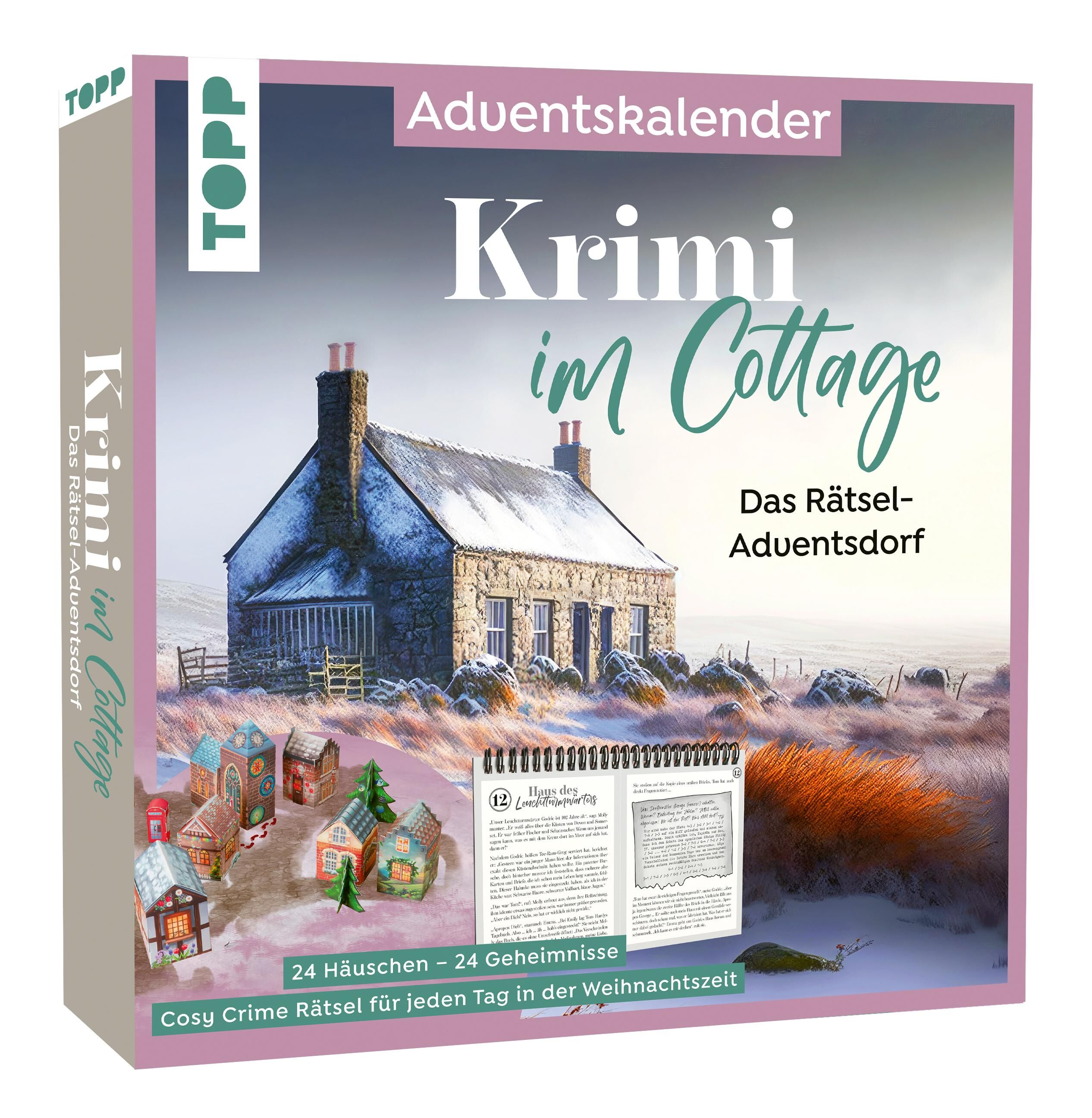 Cover Krimi im Cottage - Das Rätsel-Weihnachtsdorf - Adventskalender