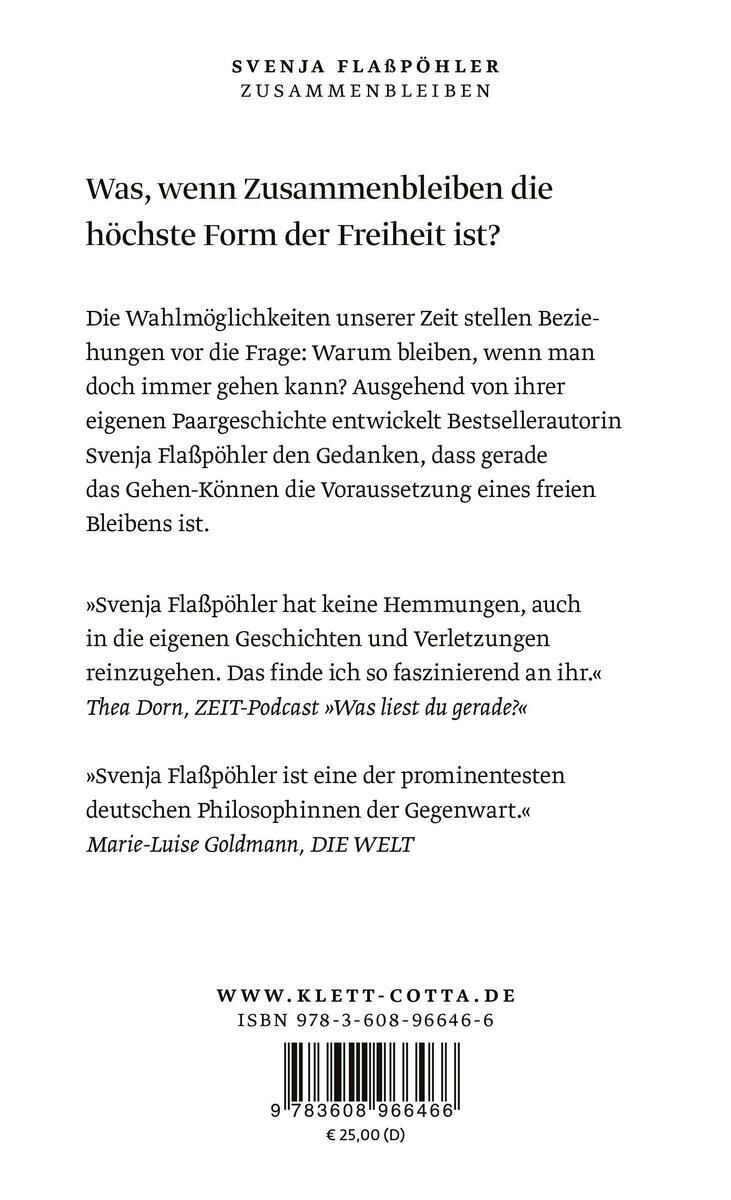Rückansicht - Flaßpöhler, S: Zusammenbleiben