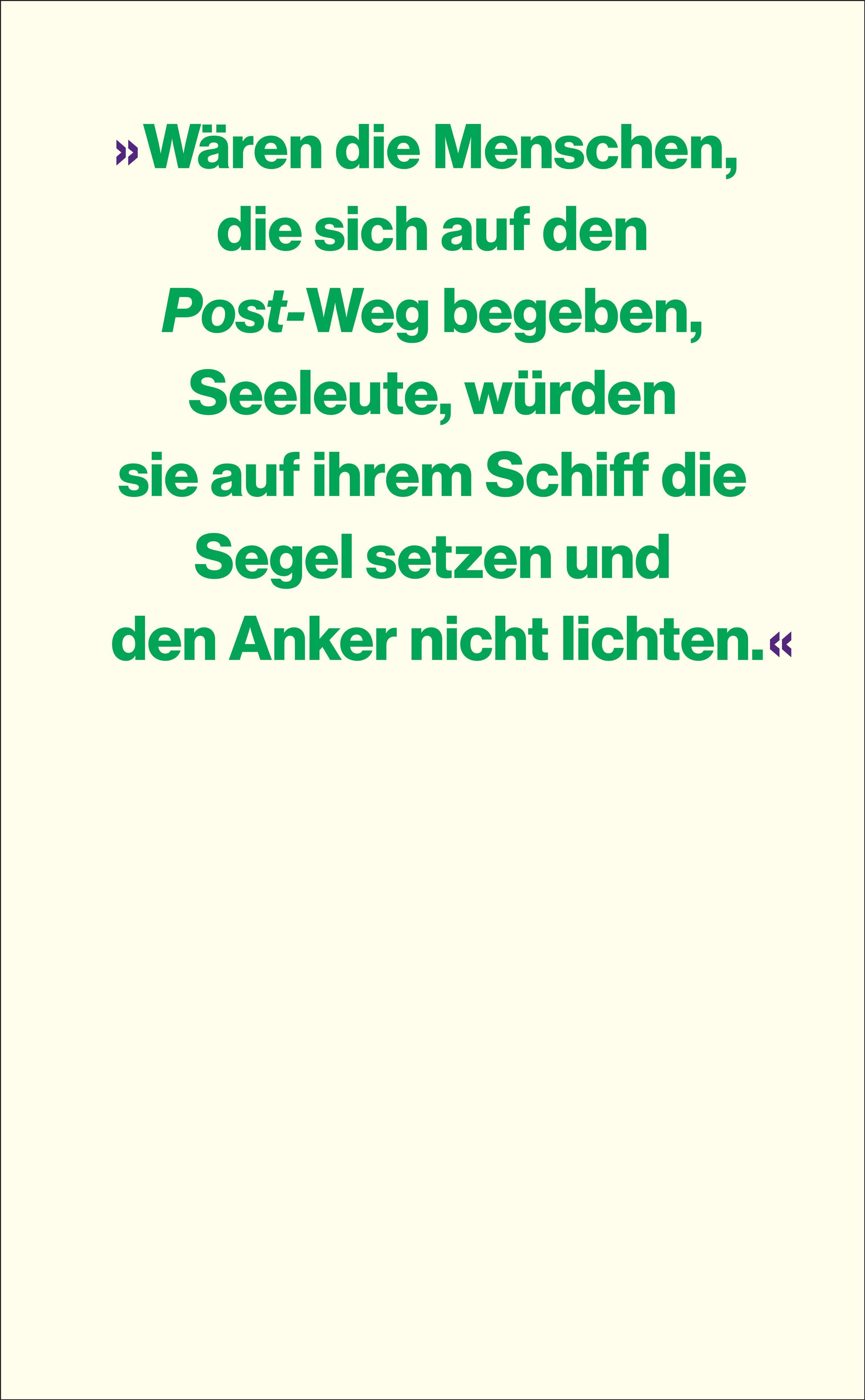 Rückansicht - Thomä, D: Post-. Nachruf auf eine Vorsilbe