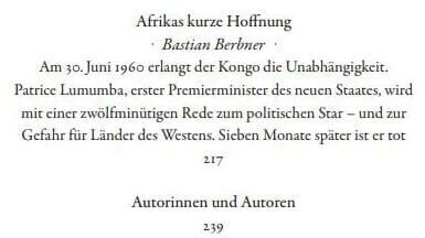 Das Bild zeigt einen Ausschnitt aus dem Buch »Und plötzlich ist die Welt eine andere«: Sternstunden der Menschheit. Auf der Seite befindet sich eine Überschrift