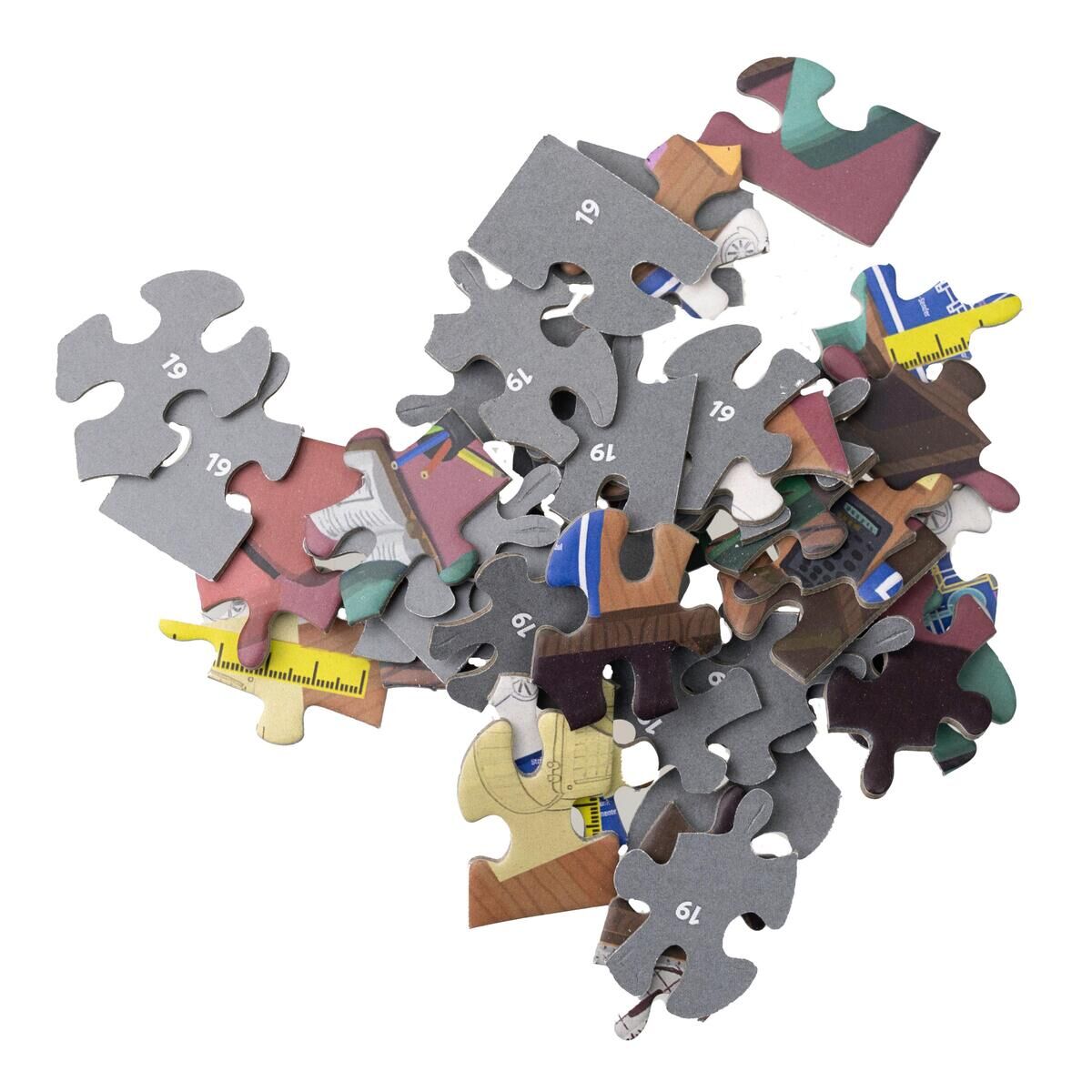 Innenansicht zu Puzzle-Rätsel-Adventskalender: Die dunkle Seite des Weihnachtsmarkts