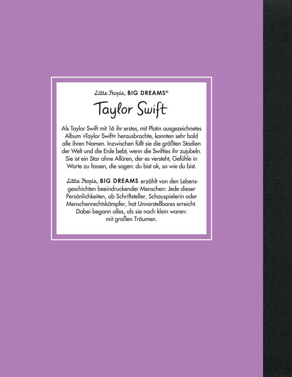 Rückansicht - Taylor Swift: Little People, Big Dreams.