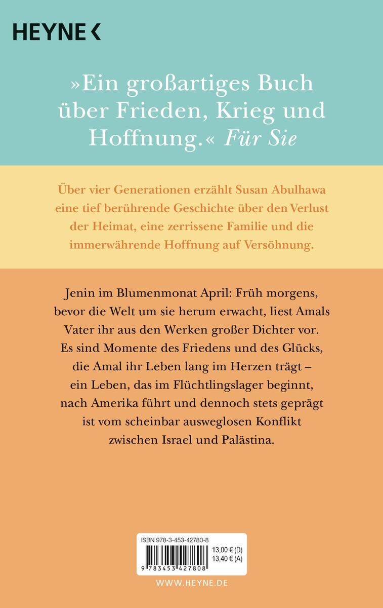 Das Bild zeigt das Buch 'Während die Welt schlief' von Susan Abulhawa. Es handelt sich um ein großartiges Buch über Frieden, Krieg und Hoffnung, wie auf dem Cover zitiert. Das Cover ist in hellgrünen und hellbraunen Tönen gehalten und enthält eine Kurzbeschreibung des Buchinhalts.