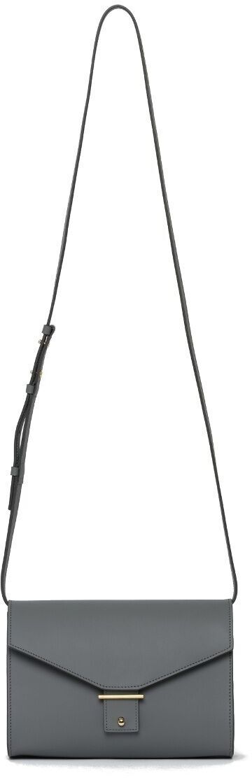 Schultertasche ZEIT-Sonderedition »DIE ZEIT 3« in grau, mit langem Trageriemen und Schnallenverschluss. Minimalistisches Design, ideal für Damenmode und modische Accessoires.