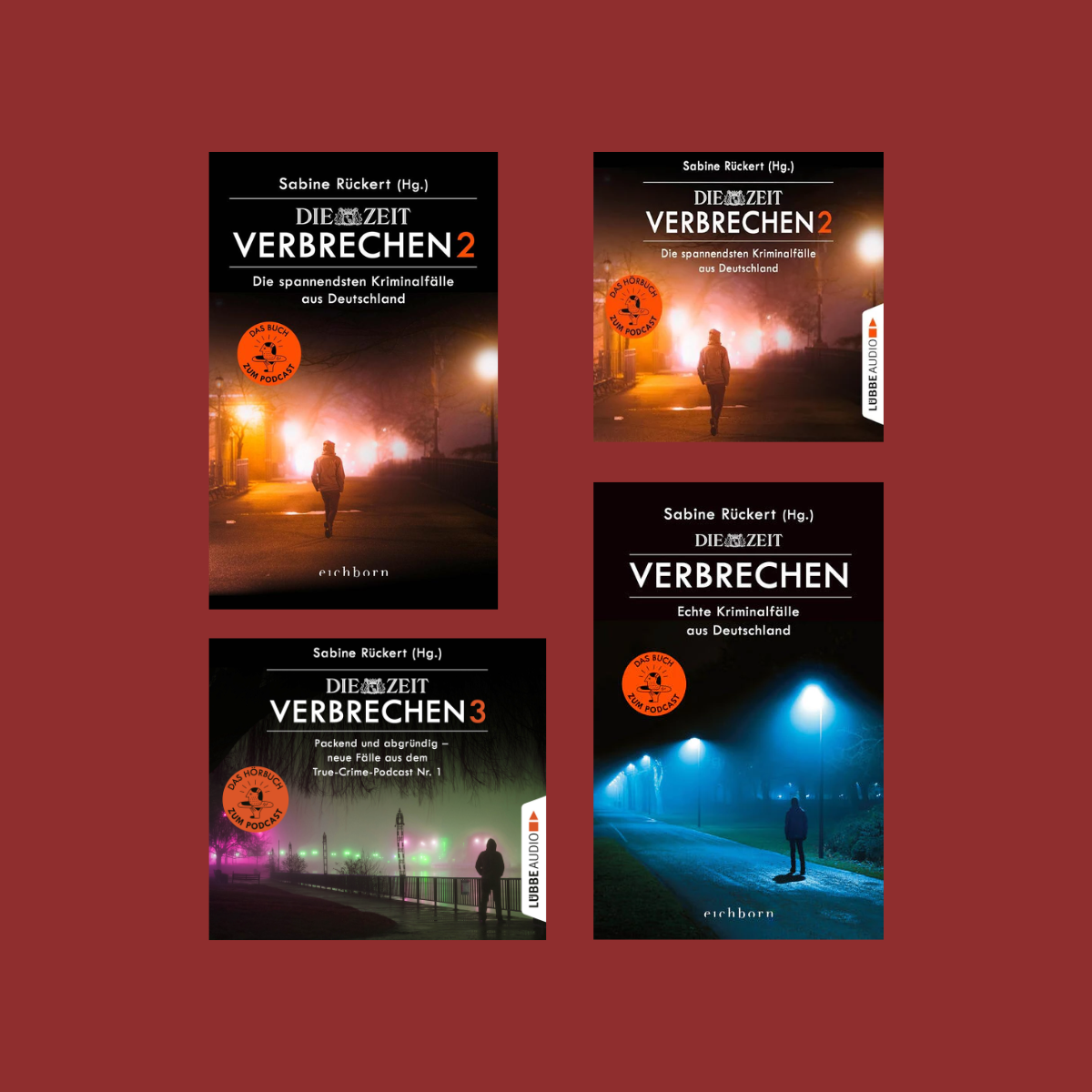 alt="Cover von Büchern, die die Kategorie True Crime symbolisieren" 