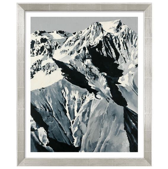 Gerhard Richter: Bild »Himalaja«,1968, silberfarben gerahmt