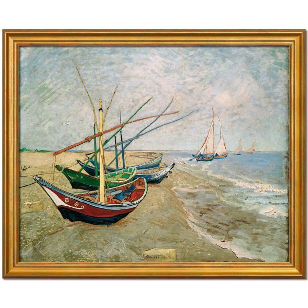 van Gogh, Vincent :»Fischerboote am Strand von Les Saintes-Marie-de-la-Mer«
