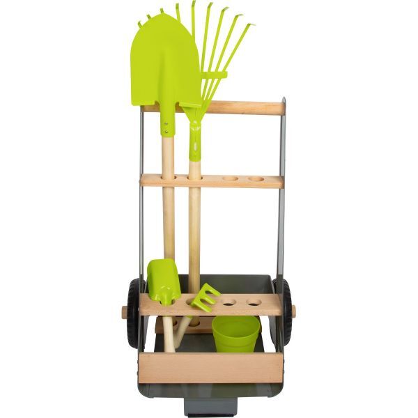 Gartentrolley mit Werkzeug-Set für Kinder
