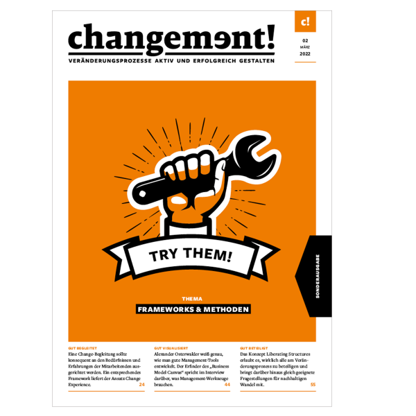 changement Ausgabe 02/2022: Methoden, Tools und Ansätze im Change