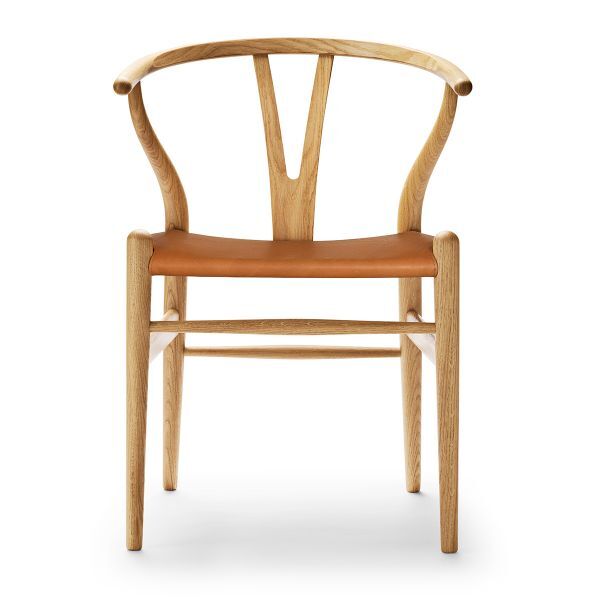 ZEIT Sonderedition »CH24«, Wishbone Chair aus Eiche und Leder