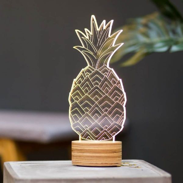 3D-Lampe #Pineapple