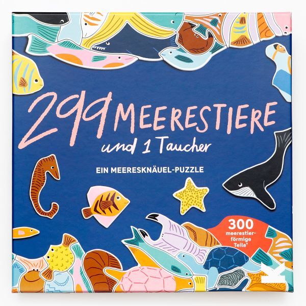 Puzzle »299 Meerestiere und 1 Taucher«