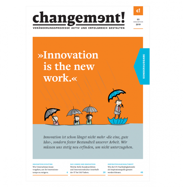 changement! Ausgabe 03/2019: Innovation is the new work.