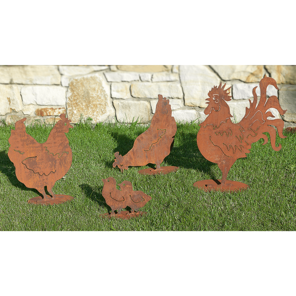Gartenfiguren »Hühnerfamilie«