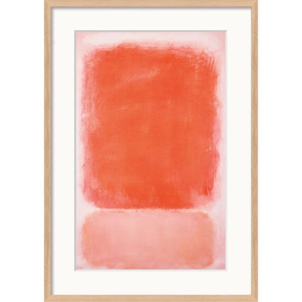 Mark Rothko: »Red and Pink on Pink«, 1953 Holz hell gerahmt