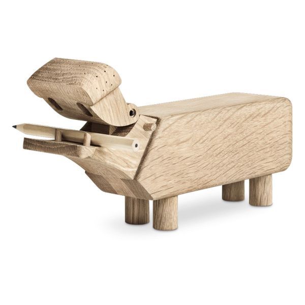 Holzfigur »Flusspferd« von Kay Bojesen