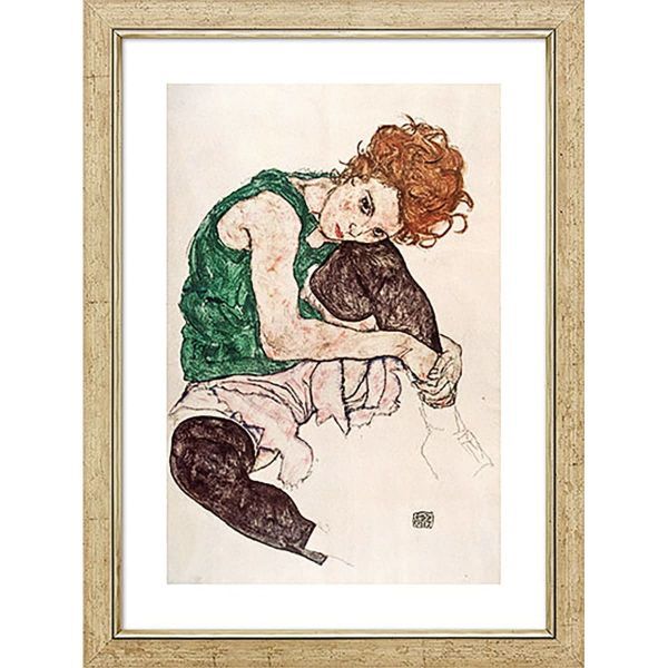 Schiele, Egon: »Sitzende Frau mit hochgezogenem Knie«, 1917