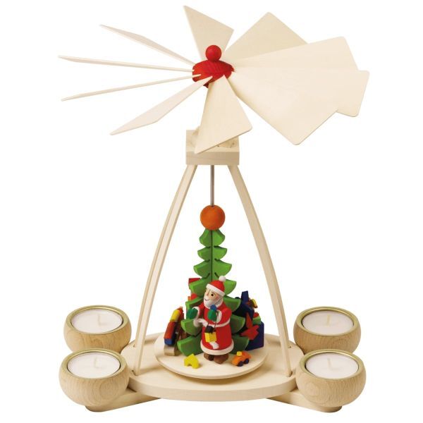 Teelichtpyramide »Weihnachtsmann«