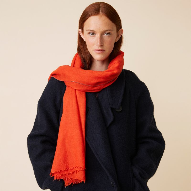 Schal 100 Wolle Seide ZEIT Shop