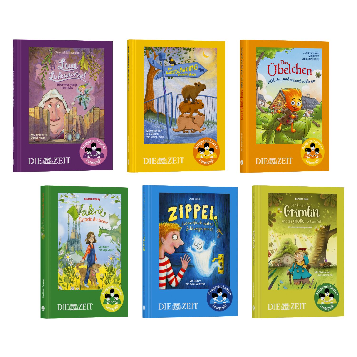 Alle Cover der 6 Bücher – Übersicht