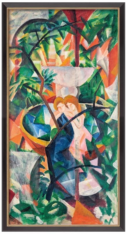 20-60代からのファッション通販  August_Macke_Maedchen_am_Sprin 絵画