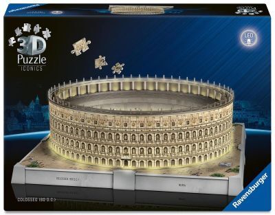 Cover 3D Puzzle Iconics: Kolosseum Rom - mit Licht